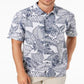 Camisa de manga curta masculina Quiksilver Waterman Siesta, azul, tamanho extragrande