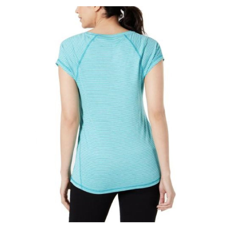 Camiseta feminina Ideology Fitness Workout Azul Tamanho XS