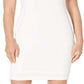 Vestido MIDI de manga curta Calvin Klein feminino, branco, tamanho 2