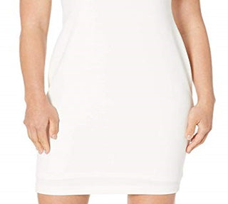 Vestido MIDI de manga curta Calvin Klein feminino, branco, tamanho 2