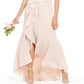 Vestido formal longo feminino Adrianna Papell Hi Lo rosa tamanho 16