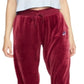 Calça de moletom Nike Velour Heritage Feminina Vermelha Tamanho XS