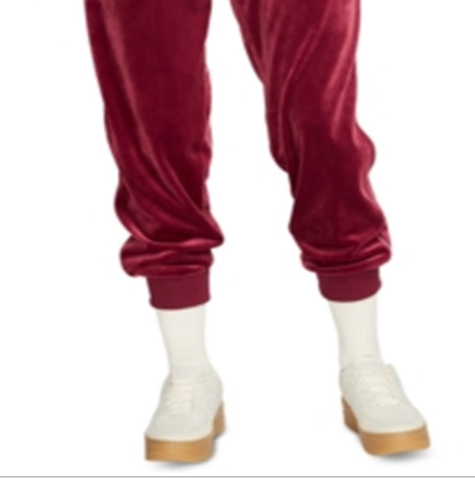 Calça de moletom Nike Velour Heritage Feminina Vermelha Tamanho XS