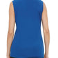 Blusa Calvin Klein Feminina Azul Sem Mangas Gola V Tamanho G