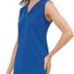Blusa Calvin Klein Feminina Azul Sem Mangas Gola V Tamanho G