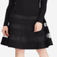 Vestido de malha com acabamento em tule feminino Lauren Ralph Lauren, preto, tamanho 8
