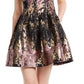 Vestido feminino Vince Camuto com corte metálico e flare, rosa, tamanho 2