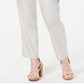 Calça feminina reta com cinto INC International Concepts, marrom, tamanho 14