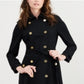 Calvin Klein Vestido Militar Feminino Preto Tamanho 16