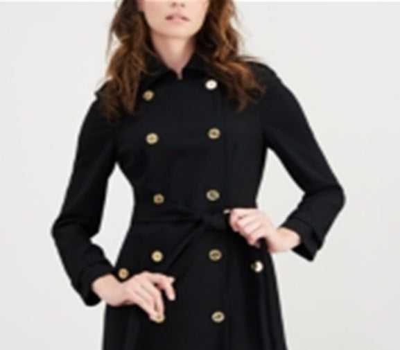 Calvin Klein Vestido Militar Feminino Preto Tamanho 16