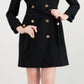 Calvin Klein Vestido Militar Feminino Preto Tamanho 16