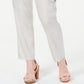 Calça feminina com cinto INC International Concepts, marrom, tamanho 4