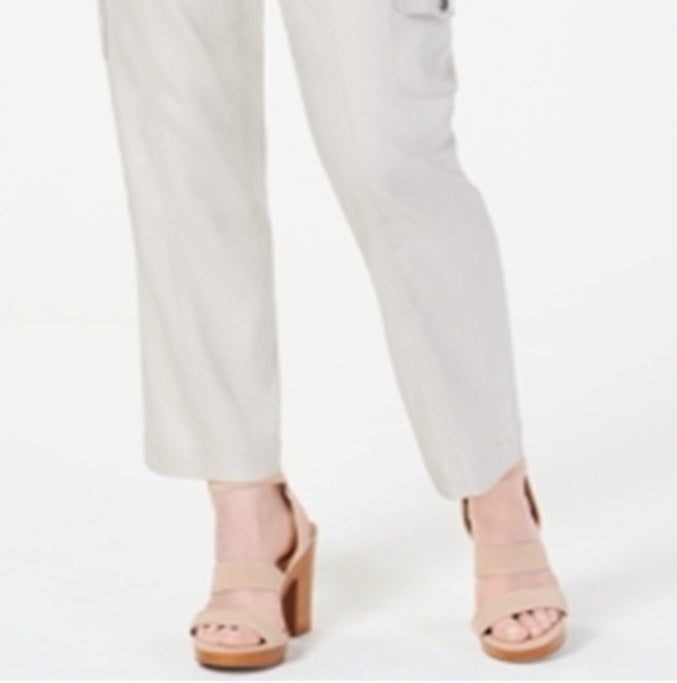 Calça feminina com cinto INC International Concepts, marrom, tamanho 4