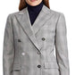 Ralph Lauren Blazer feminino xadrez Ryen Business abotoamento duplo cinza tamanho 8