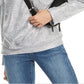 INC International Concepts Feminino Novo Heather Glitter Gola Redonda Manga Longa Casual Top Cinza Tamanho Grande