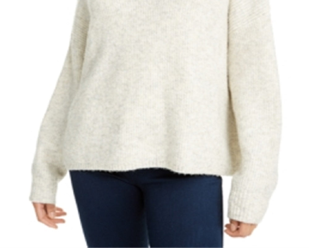 Suéter pulôver canelado feminino French Connection marrom tamanho grande