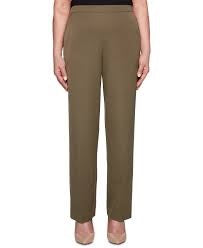 Calça feminina Alfred Dunner Cedar Canyon, verde, tamanho 14P