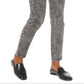 Calça jeans skinny Michael Kors feminina de cintura alta com lavagem ácida, preta, tamanho 14