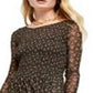 Vestido midi de malha Hello and Goodbye da Free People para mulheres, preto, tamanho grande