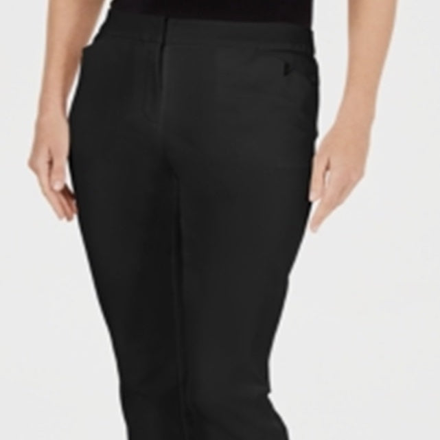 Calça skinny feminina Alfani para usar no trabalho, preta, tamanho 6