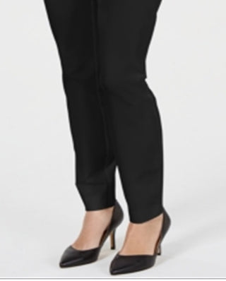 Calça skinny feminina Alfani para usar no trabalho, preta, tamanho 6