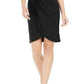 Vestido tubinho drapeado com manga curta feminino Jessica Howard, preto, tamanho 12