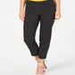 Calça Cropped Anne Klein Feminina Micro Dot Preta Tamanho 14