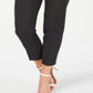 Calça Cropped Anne Klein Feminina Micro Dot Preta Tamanho 14