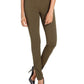 Calça de malha ponte com costura curvada feminina Style &amp; Co, verde, tamanho 14