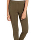 Calça de malha ponte com costura curvada feminina Style &amp; Co, verde, tamanho 14