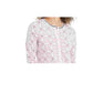 Cardigan feminino com estampa geométrica Charter Club, rosa enevoado, tamanho XS