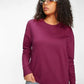 Bewakoof Moletom feminino liso e quadrado, roxo, tamanho XX-G