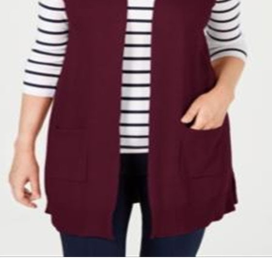 Colete Karen Scott Feminino Vermelho Tamanho Médio