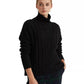 Suéter de malha plus size feminino Lauren Ralph Lauren, preto, tamanho 1X