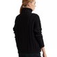 Suéter de malha plus size feminino Lauren Ralph Lauren, preto, tamanho 1X