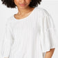 Blusa feminina Alfani com manga sino, branca, tamanho X-G