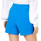 Bermuda feminina com zíper polido da INC International Concepts, azul, tamanho 12