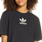 Camiseta Adidas Trefoil Grande Feminina Preta Tamanho P