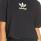 Camiseta Adidas Trefoil Grande Feminina Preta Tamanho P