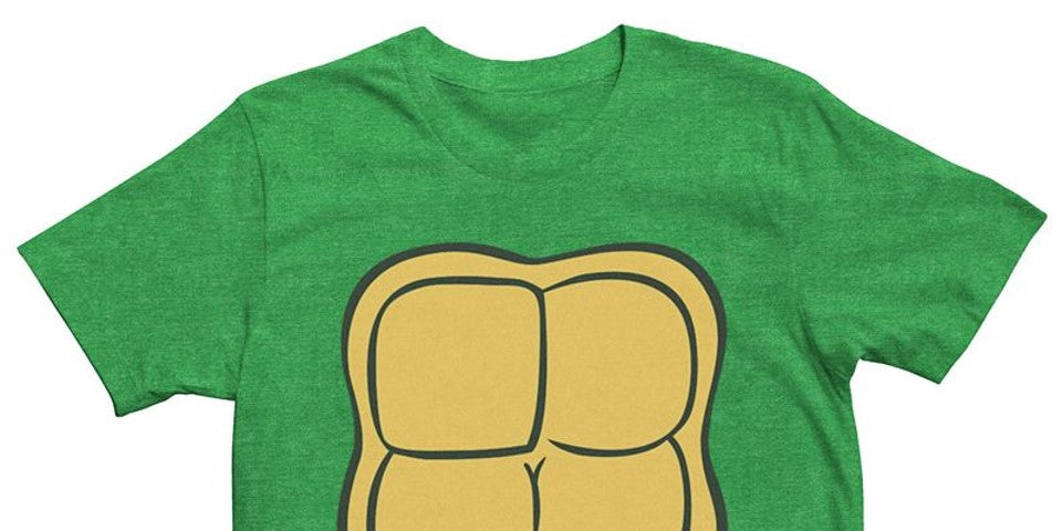 Nickelodeon Menino Teenage Mutant Ninja Turtles Leonardo Peito Traje Camiseta Manga Curta Verde Tamanho 5