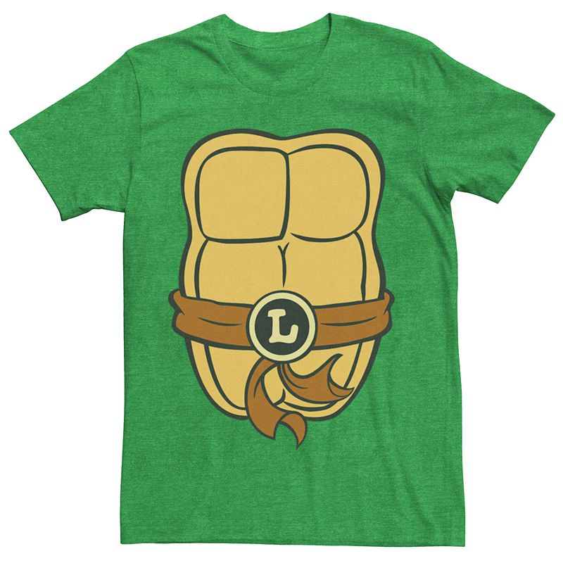 Nickelodeon Menino Teenage Mutant Ninja Turtles Leonardo Peito Traje Camiseta Manga Curta Verde Tamanho 5
