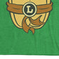 Nickelodeon Menino Teenage Mutant Ninja Turtles Leonardo Peito Traje Camiseta Manga Curta Verde Tamanho 5