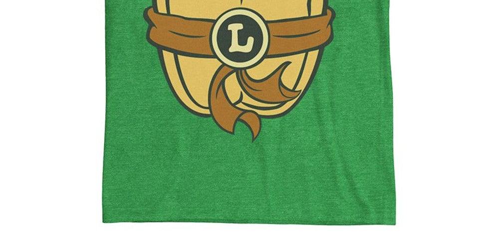 Nickelodeon Menino Teenage Mutant Ninja Turtles Leonardo Peito Traje Camiseta Manga Curta Verde Tamanho 5