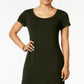 Vestido longo feminino de manga curta Style &amp; Co, verde, tamanho M