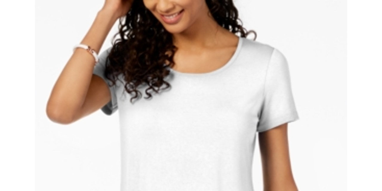 Camiseta feminina lisa JM Collection Passion Fl branca tamanho GG