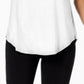 Camiseta feminina lisa JM Collection Passion Fl branca tamanho GG