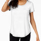 Camiseta feminina lisa JM Collection Passion Fl branca tamanho GG