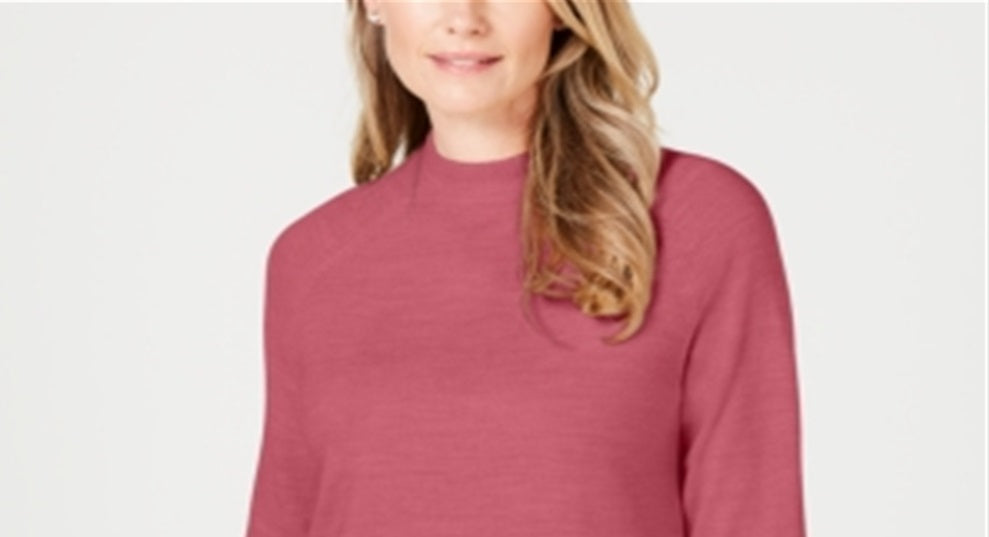 Karen Scott Suéter Feminino Gola Falsa Rosa Tamanho Pequeno G