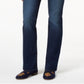 Calça jeans feminina Charter Club Petite Lexington de perna reta, azul, tamanho 10 P
