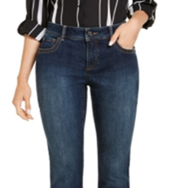 Calça jeans skinny feminina INC Essential Curvy-Fit com controle de barriga, azul, tamanho 4
